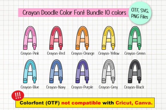 Crayon Doodle Font - Image 2