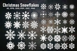 Cricut Christmas Snowflake SVG Bundle
