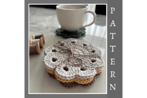 Crochet Coasters Flower Easy Pattern