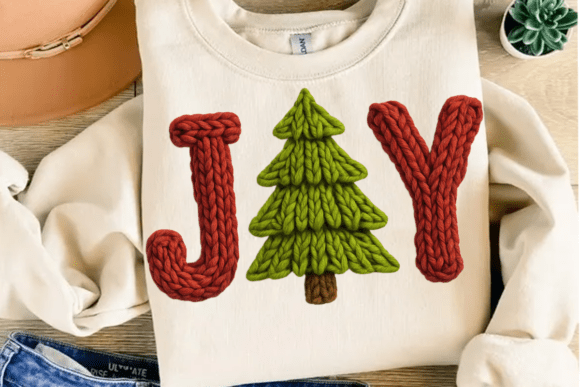 Crochet Joy Christmas Tree PNG - Image 3