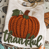 Crochet Thankful Pumpkin PNG