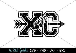 Cross Country Arrow Art Graphic PNG SVG