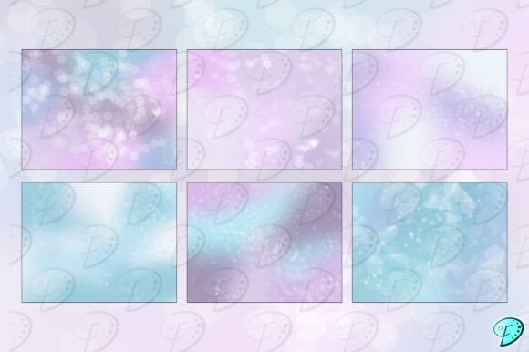 Alternative view of Crystal Bokeh Digital Papers