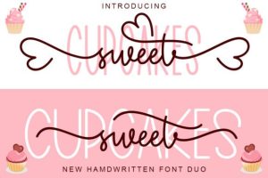 Cupcakes Sweet Duo Font