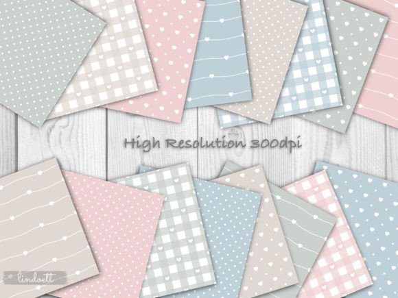Cute Baby Pastel Digital Papers - Image 2