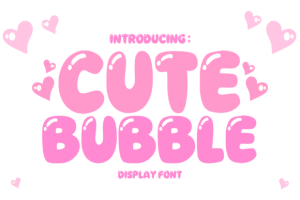 Cute Bubble Font