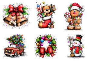 Alternative view of Cute Cartoon-Christmas Clipart Png