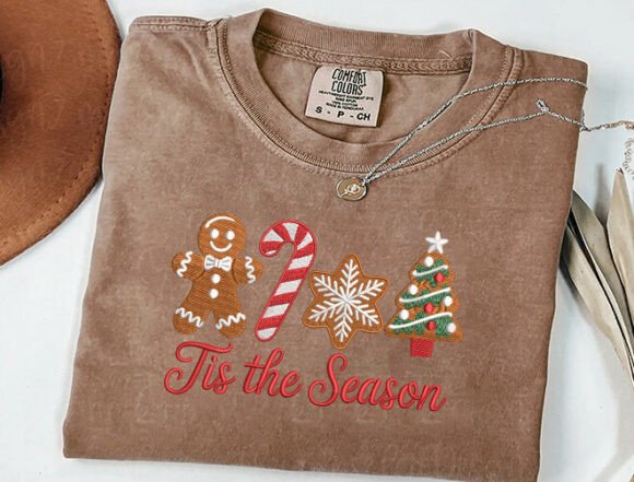 Cute Christmas Cookies Embroidery Design - Image 3
