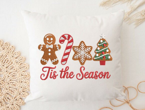 Cute Christmas Cookies Embroidery Design - Image 4