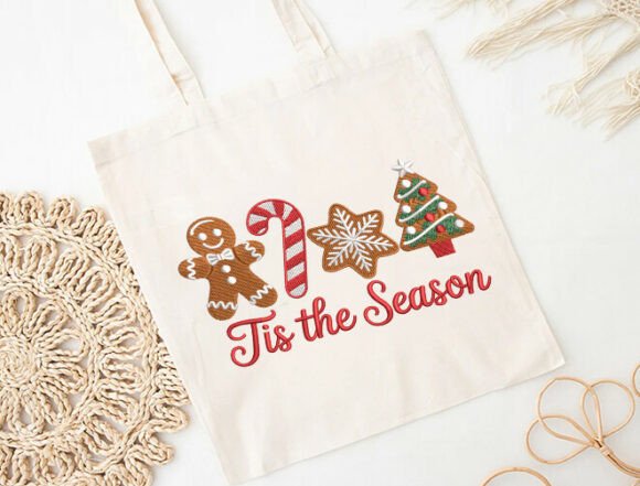 Cute Christmas Cookies Embroidery Design - Image 5