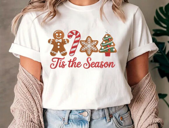 Cute Christmas Cookies Embroidery Design - Image 6