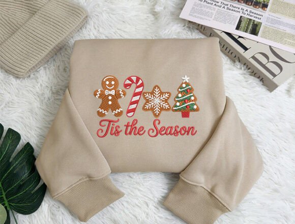 Cute Christmas Cookies Embroidery Design - Image 8