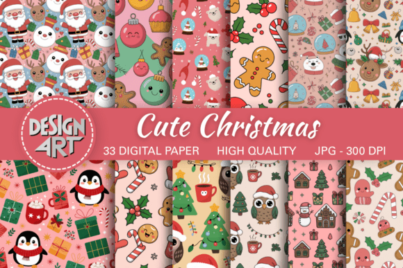 Cute Christmas Seamless Pattern
