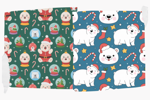 Alternative view of Cute Christmas Seamless Pattern