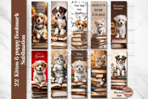 Cute Dog Bookmark Design