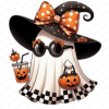 Cute Funny Ghost Pumpkin Halloween Png