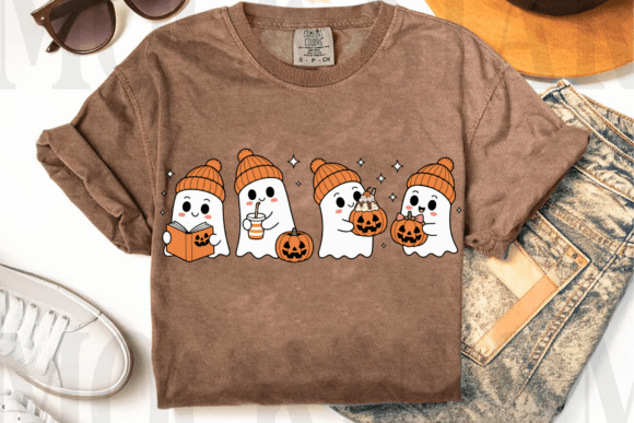 Cute Ghost Friends PNG , Halloween Png - Image 2