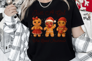 Alternative view of Cute Gingerbread Couple Christmas PNG
