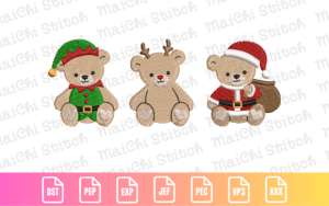 Cute Holiday Bears Stitch