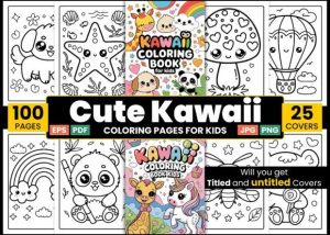 Cute Kawaii Coloring Pages for Kids