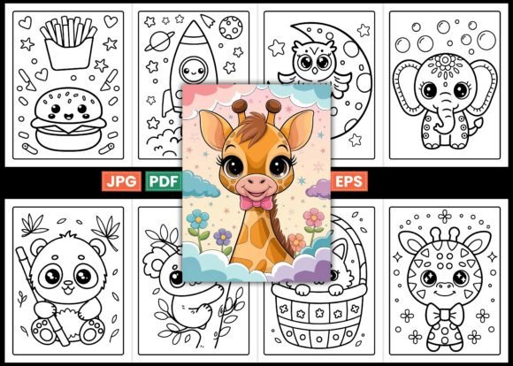 Cute Kawaii Coloring Pages for Kids - Image 2