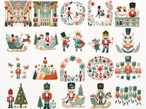 Alternative view of Cute Nutcracker Watercolor Clipart