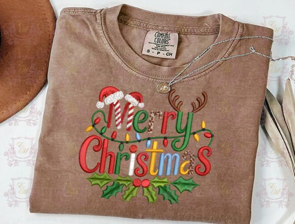 Cute Santa Festive Embroidery Design - Image 3