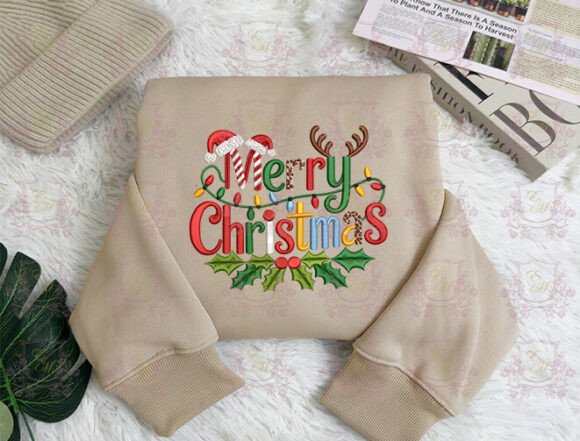 Cute Santa Festive Embroidery Design - Image 8