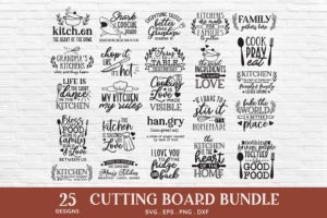 Alternative view of Cutting Board Svg | Kitchen Pot Holder