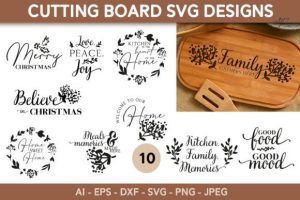 Cutting Board SVG Bundle