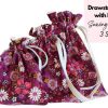 DIY Lined Drawstring Bag Sewing Pattern