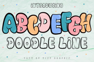 Doodle Line Font