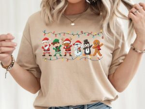 Alternative view of Dabbing Santa Elf Friends Christmas Boys