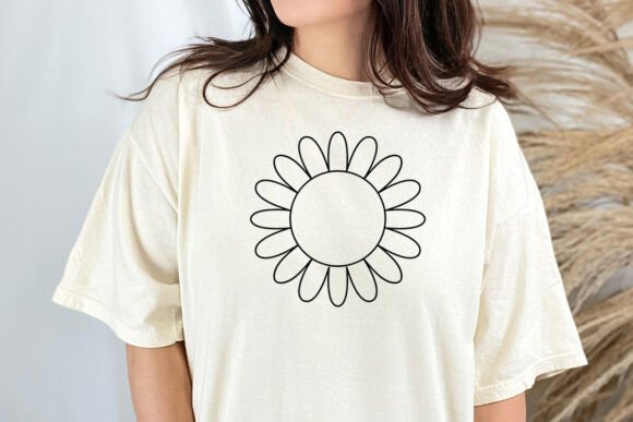 Daisy SVG, Outline Daisy Flower SVG PNG - Image 3