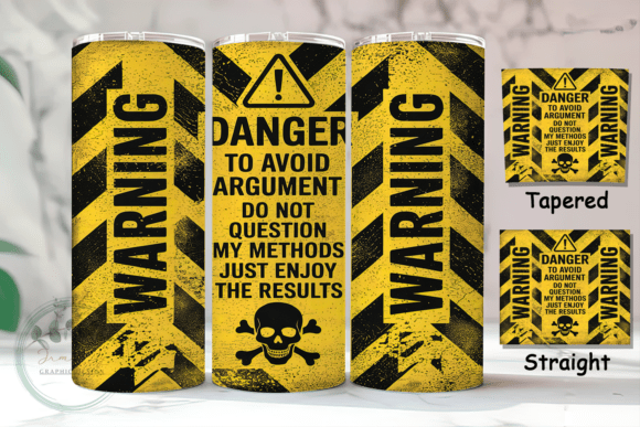 Danger Warning 20oz Tumbler Wrap