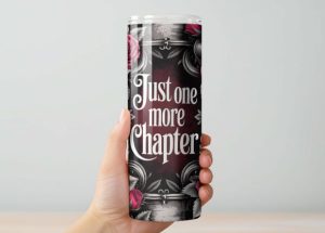 Alternative view of Dark Academia Bookish 20oz Tumbler Wrap