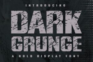 Dark Grunge Font