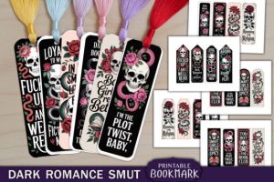 Dark Romance Smut Bookmark Printable