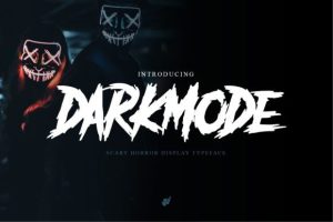 Darkmode – Horror Gothic Typeface Font