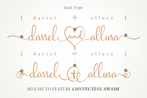 Alternative view of Darrel Allura Font