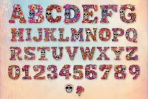 Alternative view of Day of the Dead Font