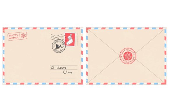 Dear Santa Claus, Mail Envelope