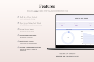 Alternative view of Debt Tracker Spreadsheet Template Excel