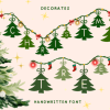 Decorated Christmas Tree Font
