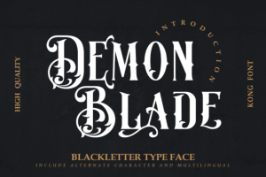 Demon Blade Font