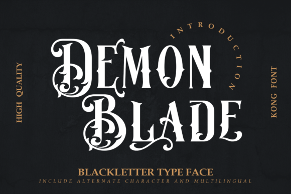 Demon Blade Font