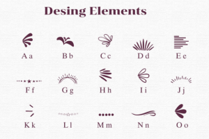 Alternative view of Design Elements Font
