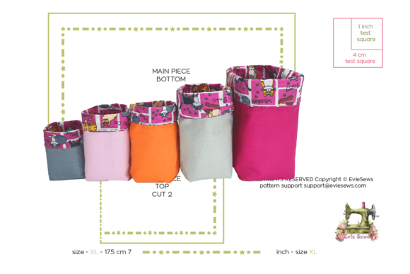 Desk Tidy - S SIZE - Sewing Pattern PDF - Image 7