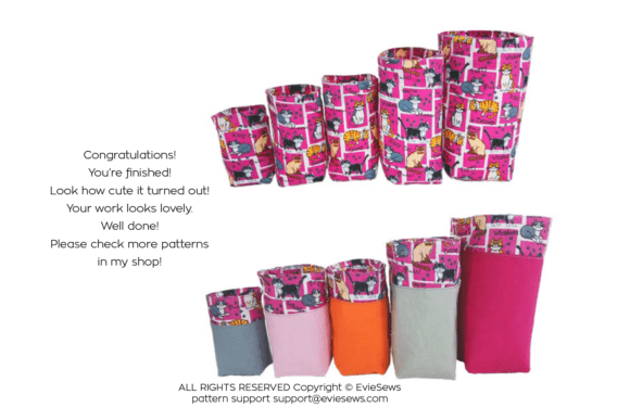 Desk Tidy - S SIZE - Sewing Pattern PDF - Image 8