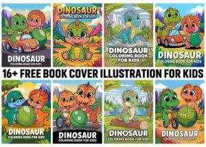 Alternative view of Dinosaur Coloring Pages for Kids